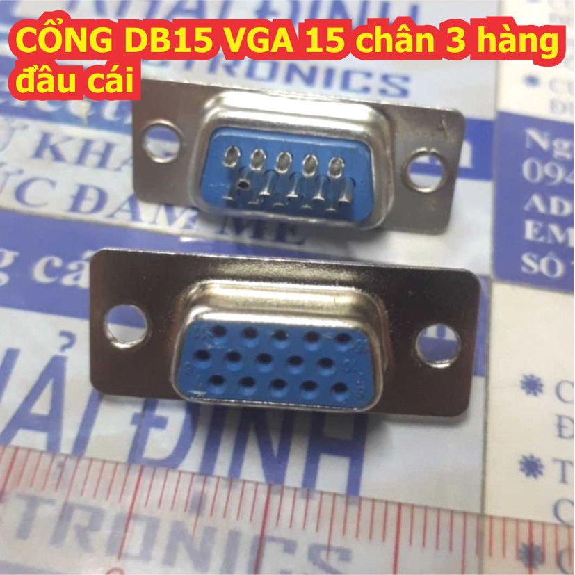 10 cái CỔNG DB-15S, DB15 cổng VGA 15 chân 3 hàng cổng cái kde0240