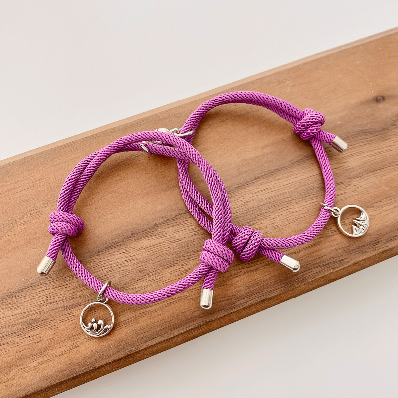 Vòng Tay Bện Dây Khóa Nam Châm Phong Cách Hàn Quốc | BigBuy360 - bigbuy360.vn