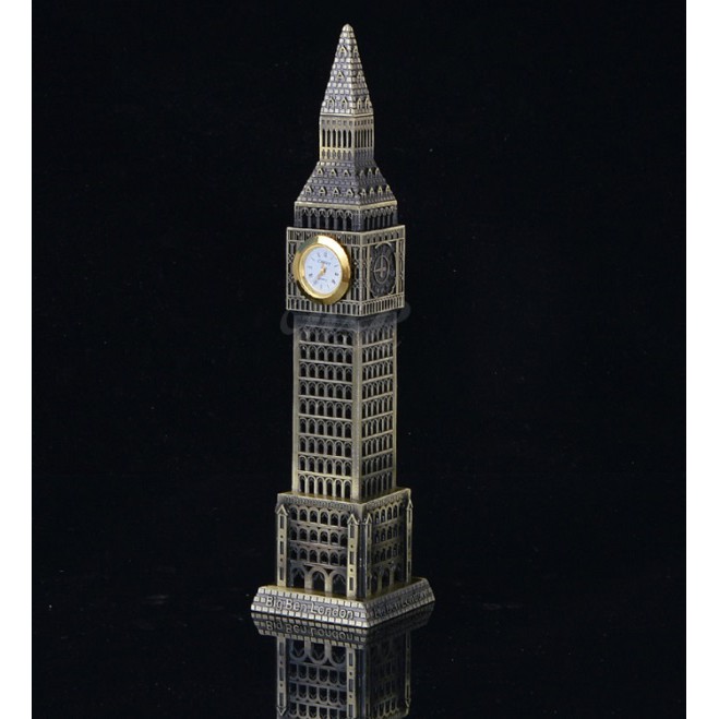 [CAO 23CM] Tháp chuông Big Ben của London - Anh, bằng hợp kim trang trí cao 23cm