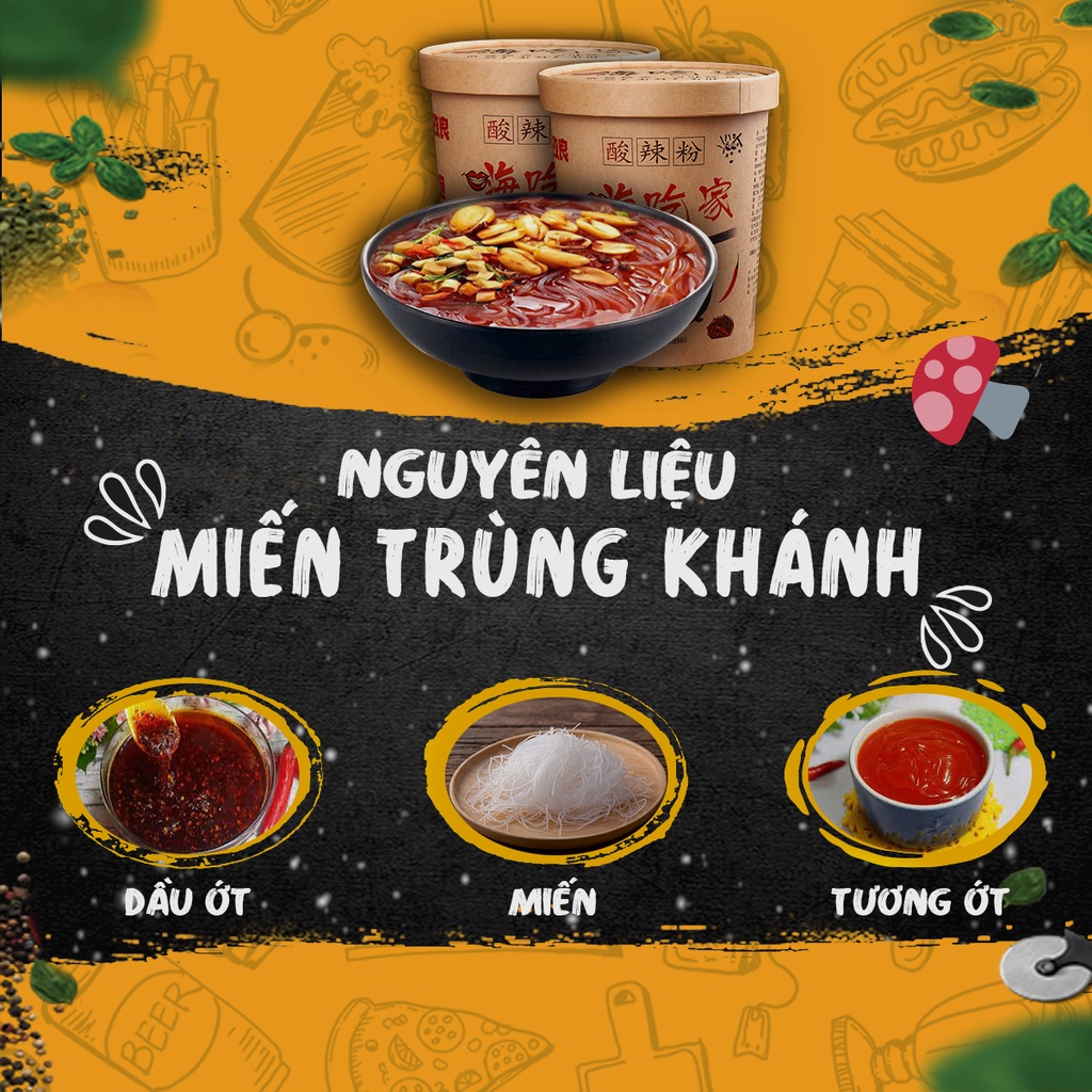 Miến Cay Trùng Khánh Siêu Ngon - Hộp 142gr