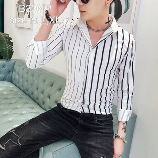Áo sơ mi nam sọc dọc cá tính M1