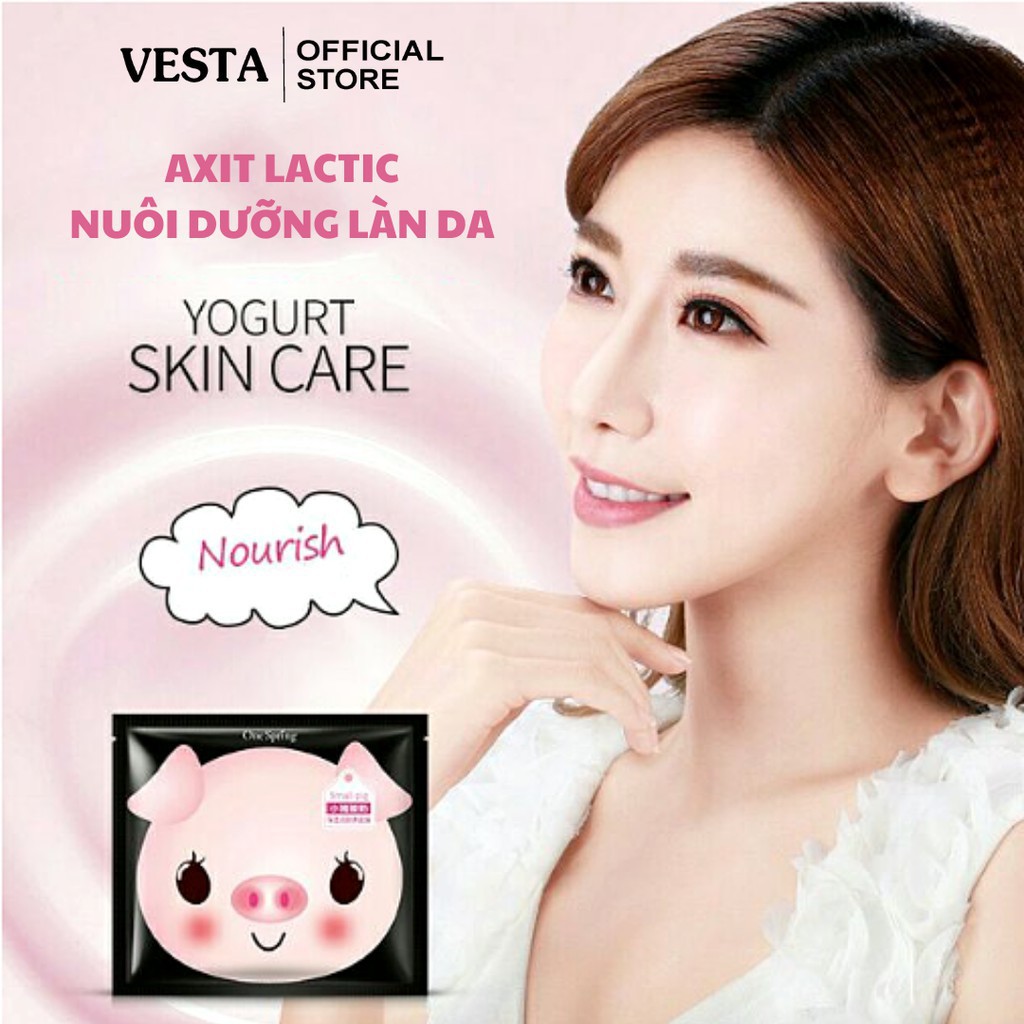 N09 Mặt Nạ Mask Sữa Chua Heo - Mặt Nạ Giấy Thải Độc Dưỡng Trắng Images