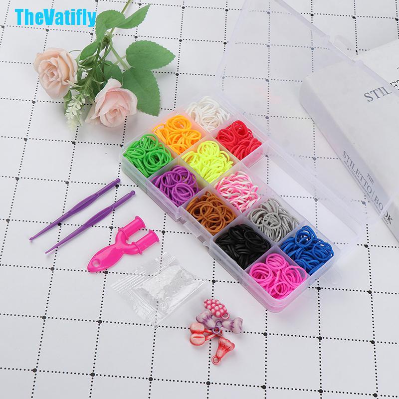 Bộ 600 Dây Cao Su Co Giãn Dùng Để Đan Len Diy