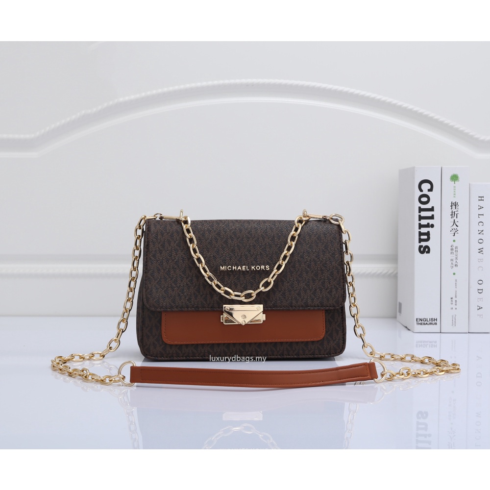 Túi Xách Đeo Chéo Phối Dây Xích Đôi Thời Trang Cao Cấp Dành Cho Nữ