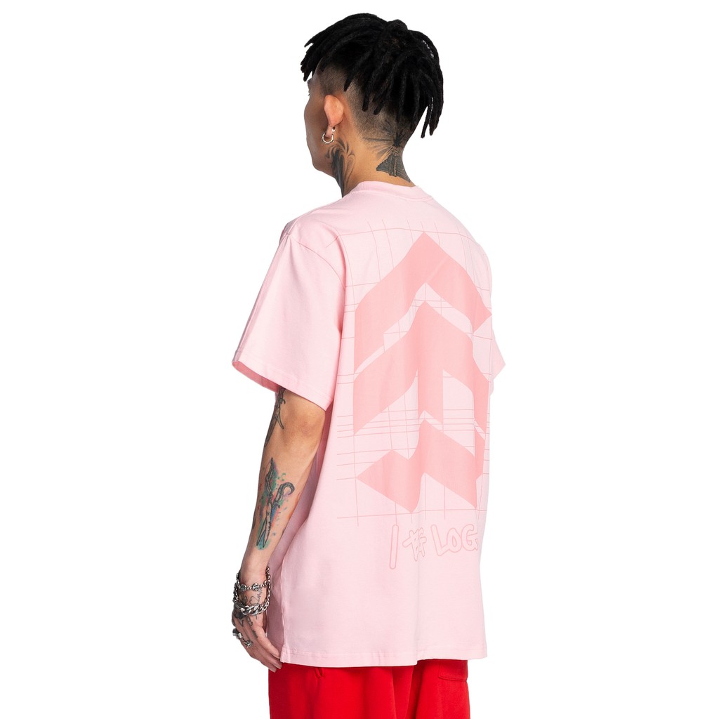Áo thun 5THEWAY /public icon/ BIG LOGO SQUARE TEE in CRYSTAL ROSE