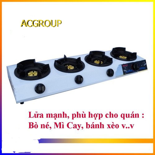 Bếp gas SOGO 4 lò công nghiệp khè Sogo GT-208s4