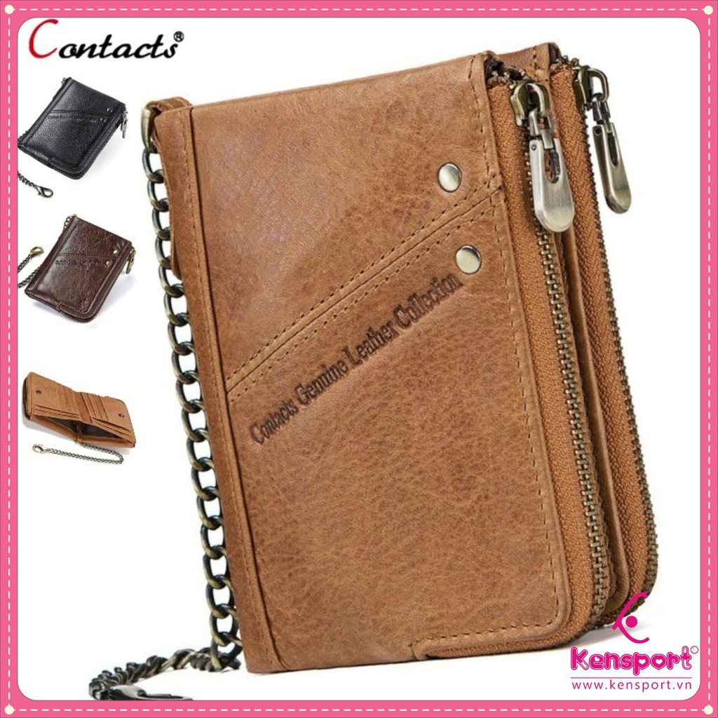 2020 Bóp Ví Đứng Bỏ Túi Da Bò M1265 Contacts Men Wallet Genuine Leather I Bảo Hành 2 Năm I Nam Nữ