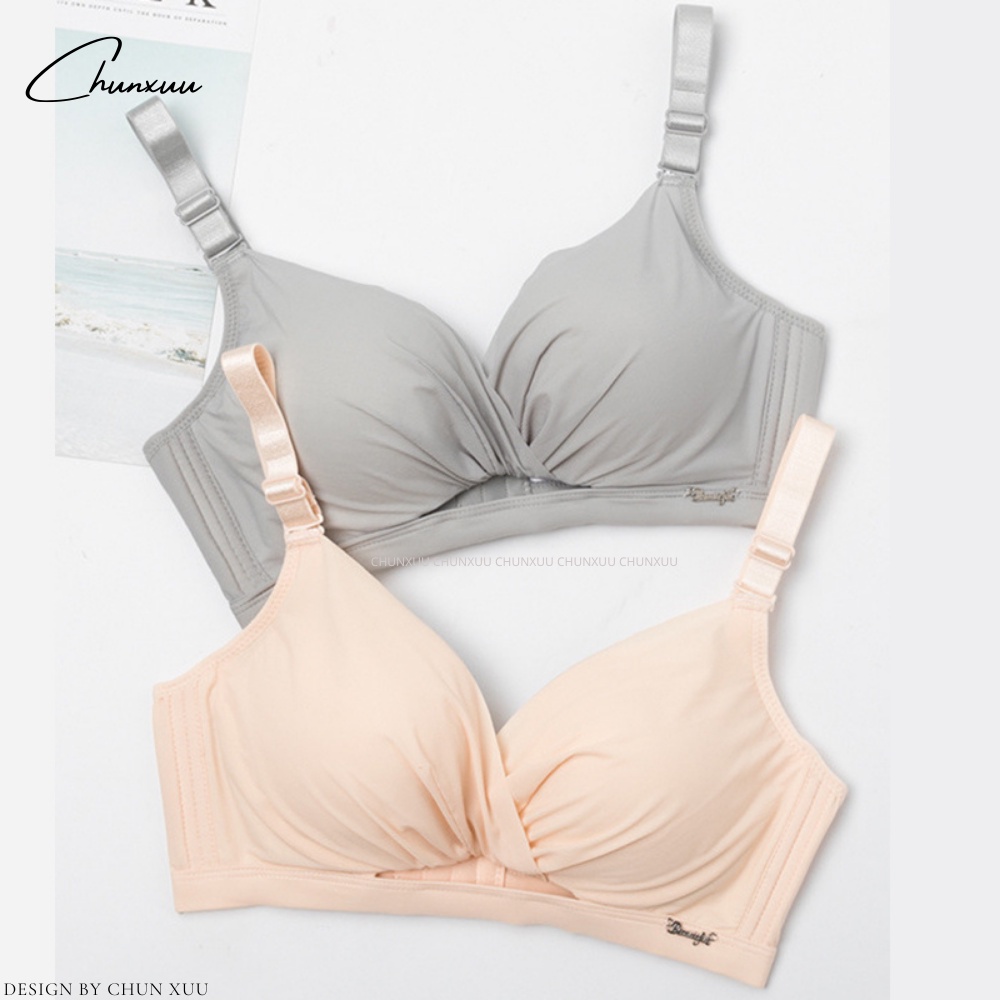 Áo lót nữ kiểu xoắn ngực đệm dày mút mềm dây đai chỉnh nâng đẩy ngực ChunXuu AV49