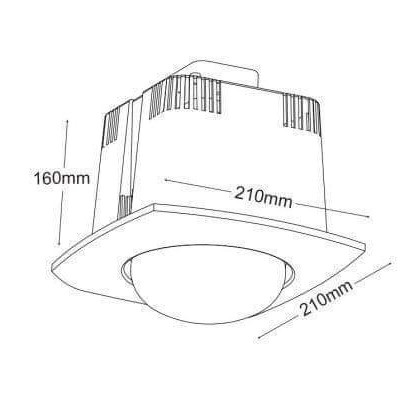 Đèn Sưởi Âm Trần  Đơn Navado,Hình Vuông Tròn Dễ Kết Hợp, StarDecor, Bảo Hành Bóng 3 Năm, Sản Xuất Tại Việt Nam