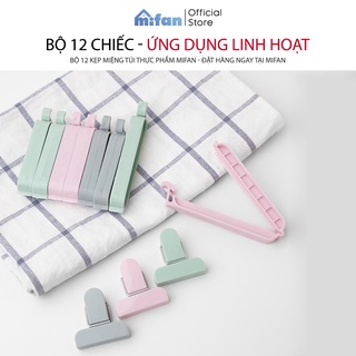 Bộ 12 Kẹp Miệng Túi Thực Phẩm Mifan Cao Cấp - Chống Ẩm, Chống Mốc, Chống Bụi, Bảo Quản Thực Phẩm Luôn Tươi Ngon