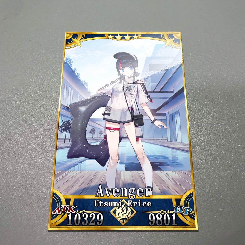 Thẻ bài custom card bánh xốp anime Fate/Grand Order FGO để sưu tầm tự chọn Utsumi Erice