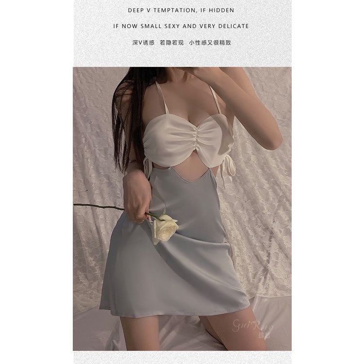 Váy lụa thắt nơ siêu xinh Cao Cấp 1546