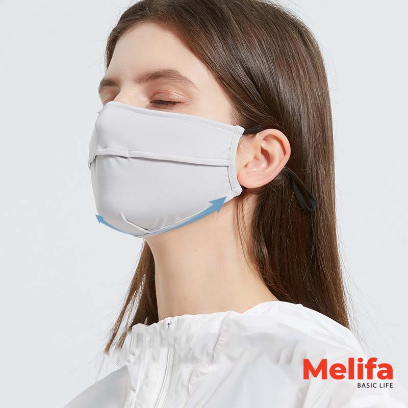 [Mã FAMAYFA2 giảm 10K đơn 50K] Khẩu trang chống nắng, chống tia UV chất cotton lụa UPF50+ mã MELI0063 | BigBuy360 - bigbuy360.vn