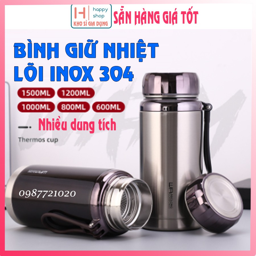 Bình đựng nước giữ nhiệt nóng lạnh BAOL 1000ML - 1200 ML - 1500ml lõi inox 304| TỔNG KHO GIA DỤNG LINH BI| Bình ủ