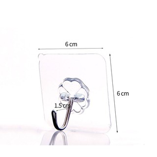 Set 10 móc dán tường trong suốt siêu dính