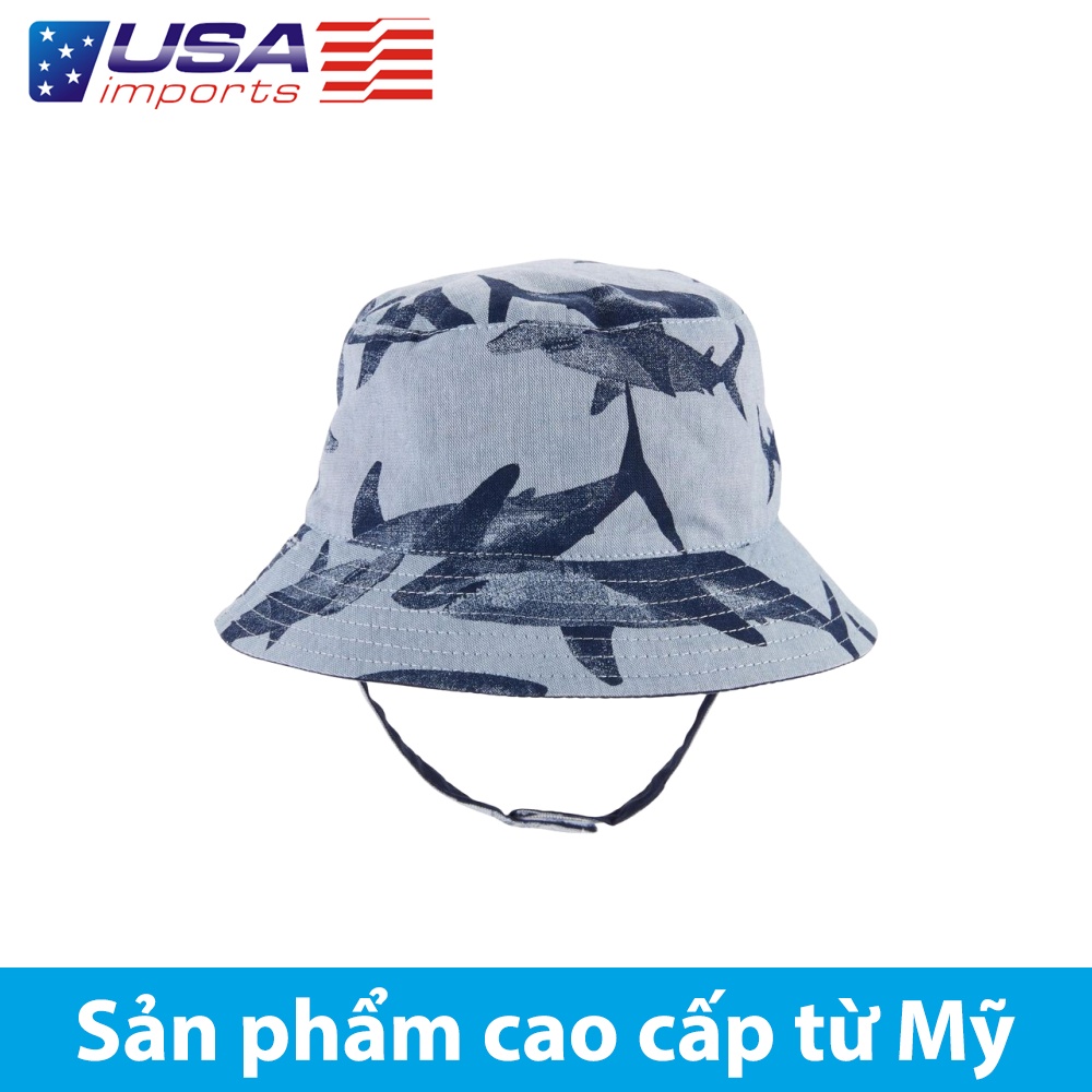 Nón lật 2 mặt xanh cá heo cho bé Car-tờ Auth Từ Mỹ (2N098010)