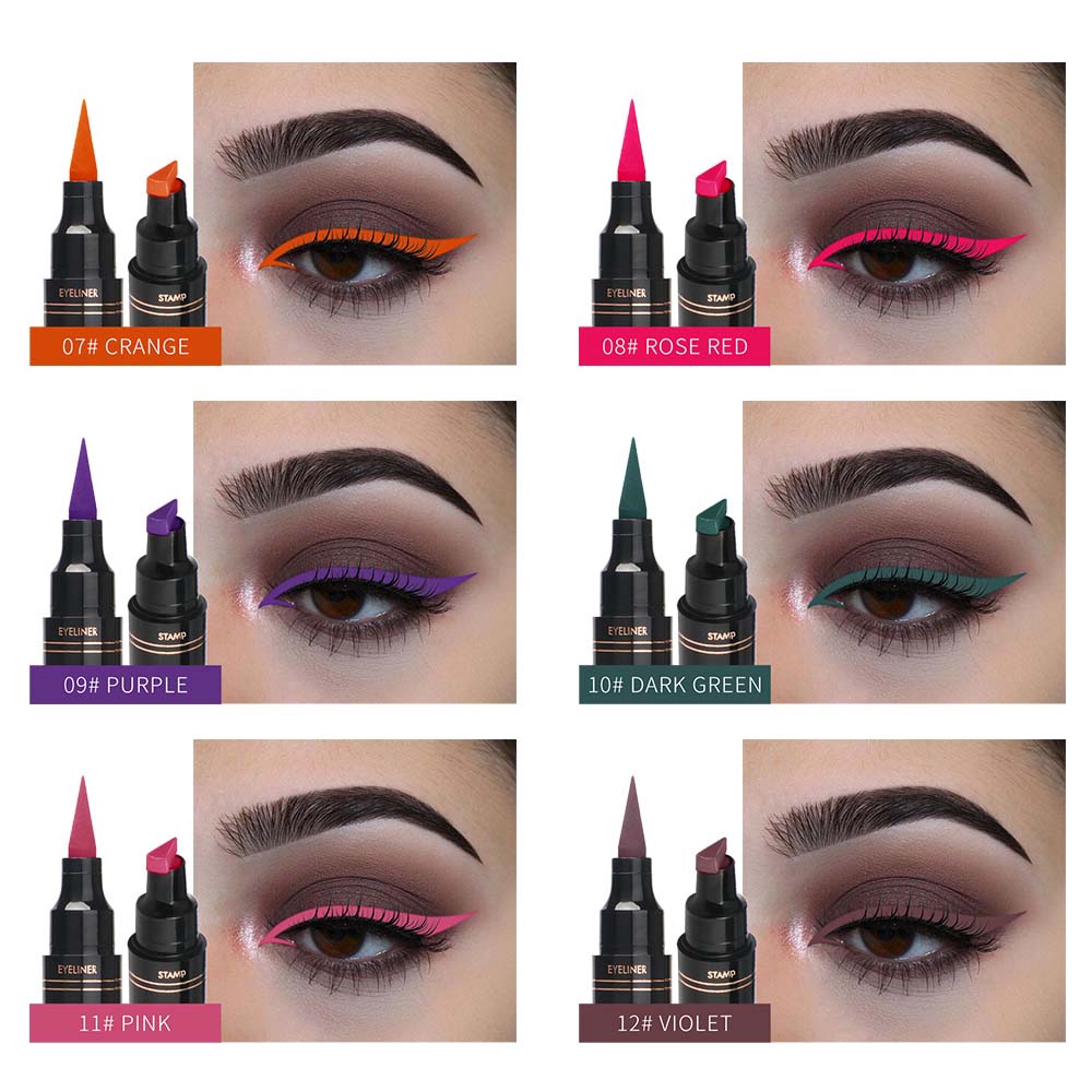 [Hàng mới về] Bút kẻ mắt nước khô nhanh lâu trôi thiết kế hai đầu dễ sử dụng