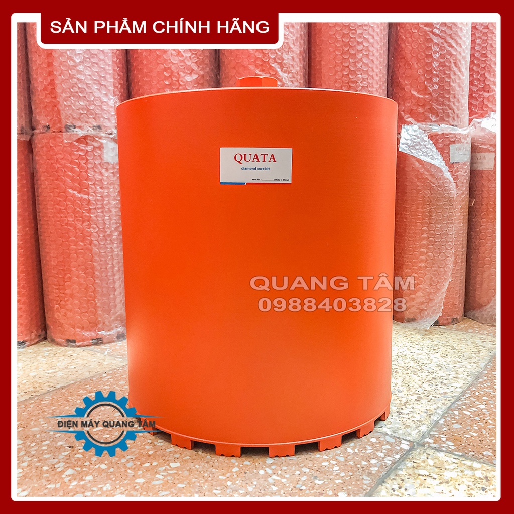 Mũi Khoan Rút Lõi Bê Tông Phi 350 x 350mm QUATA [Chính Hãng]