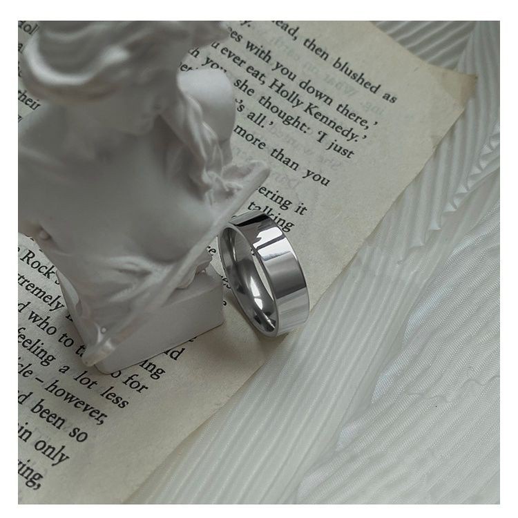 Nhẫn Thép Titan Thời Trang Sang Trọng Cho Cặp Đôi