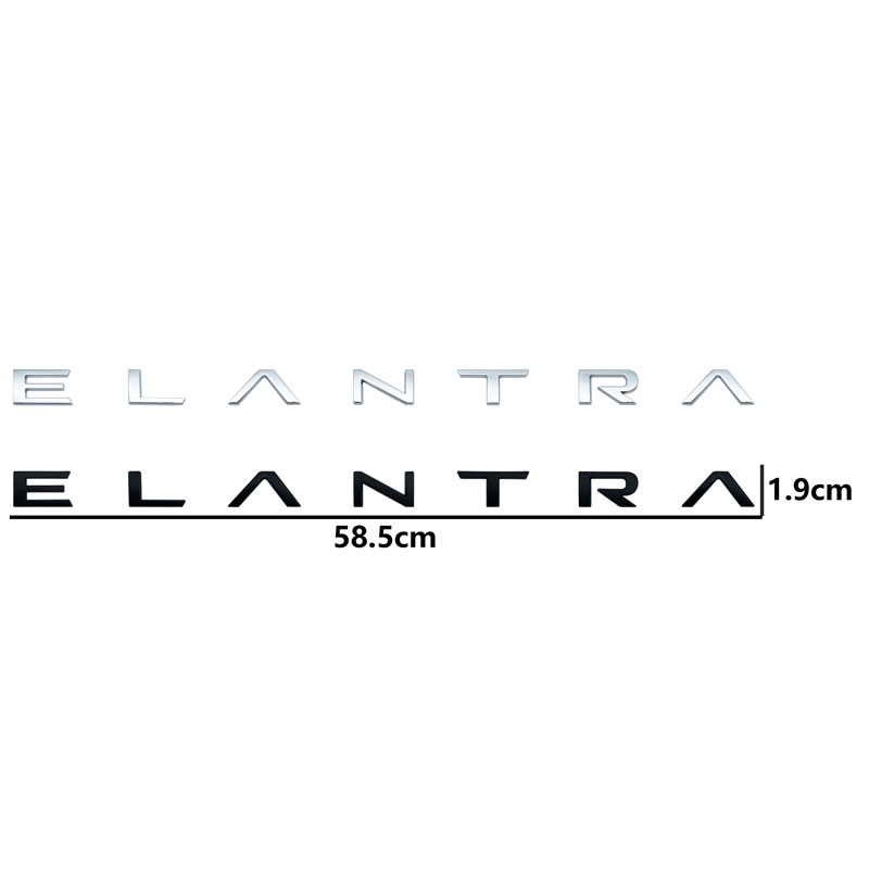 Nhãn Dán Trang Trí Đuôi Xe Hơi In Chữ ELANTRA Bằng ABS Cho Hyundai Solaris ix35 i20 i30 i40 Tucson