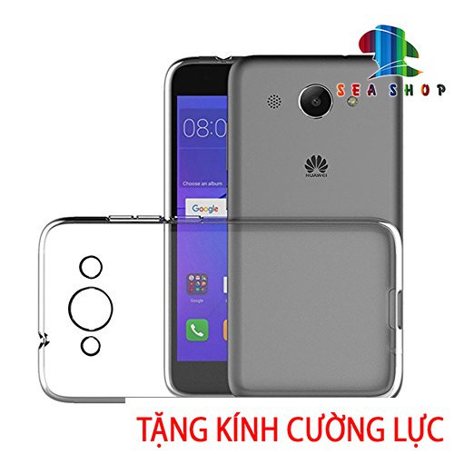 [TẶNG CƯỜNG LỰC]Ốp lưng Huawei Y3 2017 silicon trong suốt