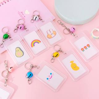 1 Máy Tính Gió Trong Suốt Chuông Chìa Khóa Nút Thẻ Sinh Viên Cơm Carmen ban Bộ Thẻ Nhỏ Tươi Xe Buýt Bộ Tài Liệu
