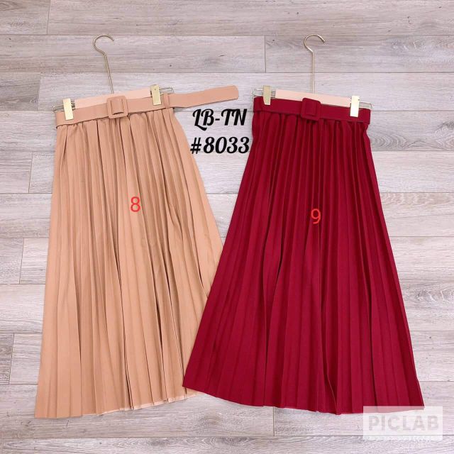 Chân váy xếp ly đai dáng dài( kèm video) | BigBuy360 - bigbuy360.vn