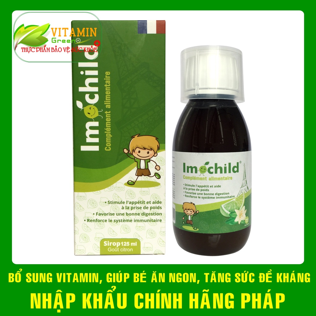 Siro tăng sức đề kháng giúp bé ăn ngon cải thiện biếng ăn cho bé Imochild | Nhập khẩu chính hãng Pháp