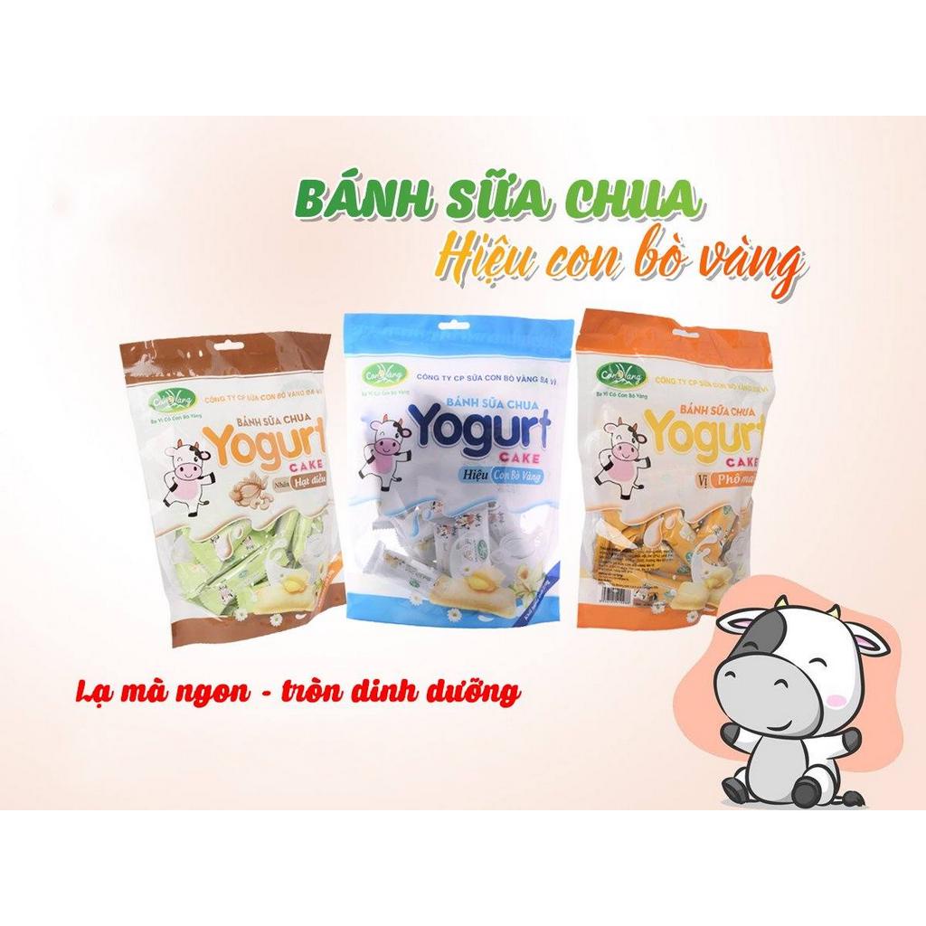 Bánh Sữa Chua Giòn Con Bò Vàng Ba Vì Vị Sầu Riêng Phô Mai Vani Sữa Dừa 250g