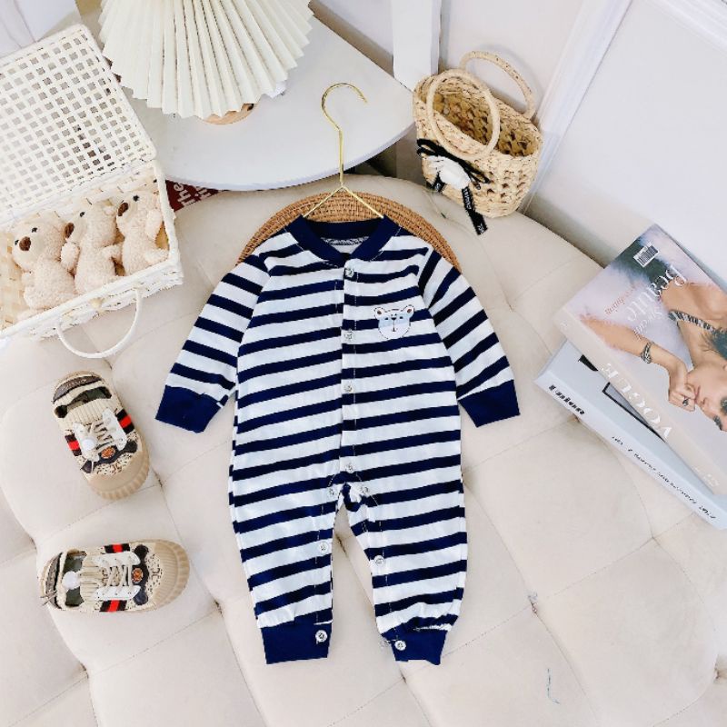 Body Dài Tay Sơ Sinh Vải Cotton, Nhiều Mẫu Cho Bé Trai Bé Gái DK