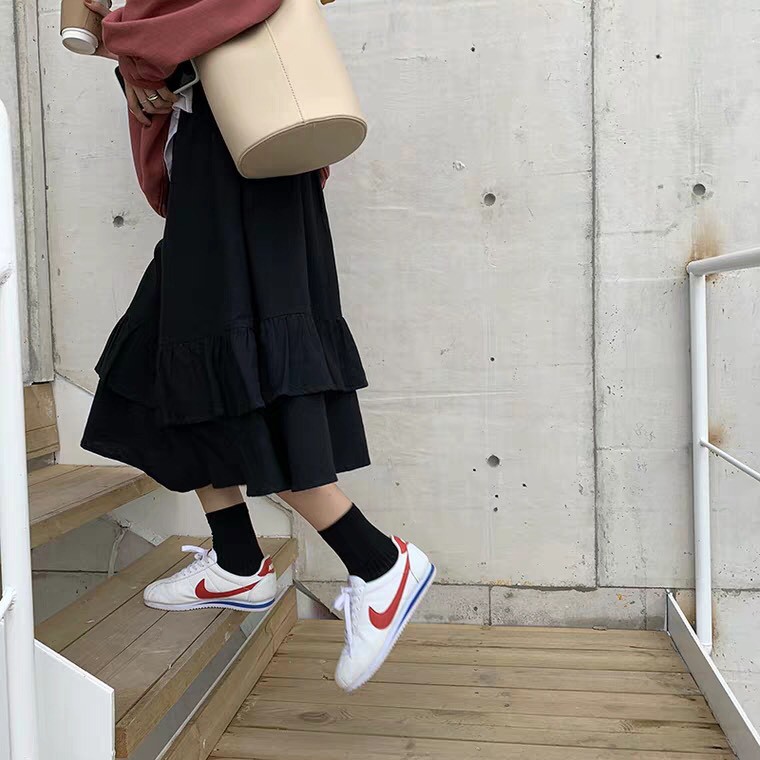 CHÂN VÁY XÒE XẾP BÈO 2 TẦNG - CHÂN VÁY DÁNG DÀI TẦNG VẠT BÈO 3 MÀU ULZZANG | BigBuy360 - bigbuy360.vn