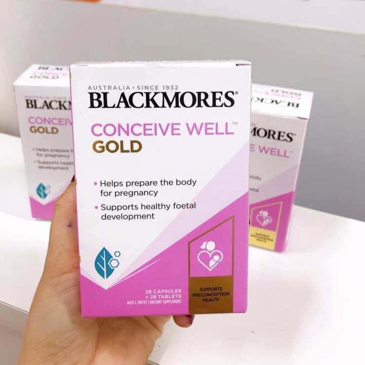 Viên uống Tăng khả năng thụ thai Blackmores Conceive Well Gold - 56 viên