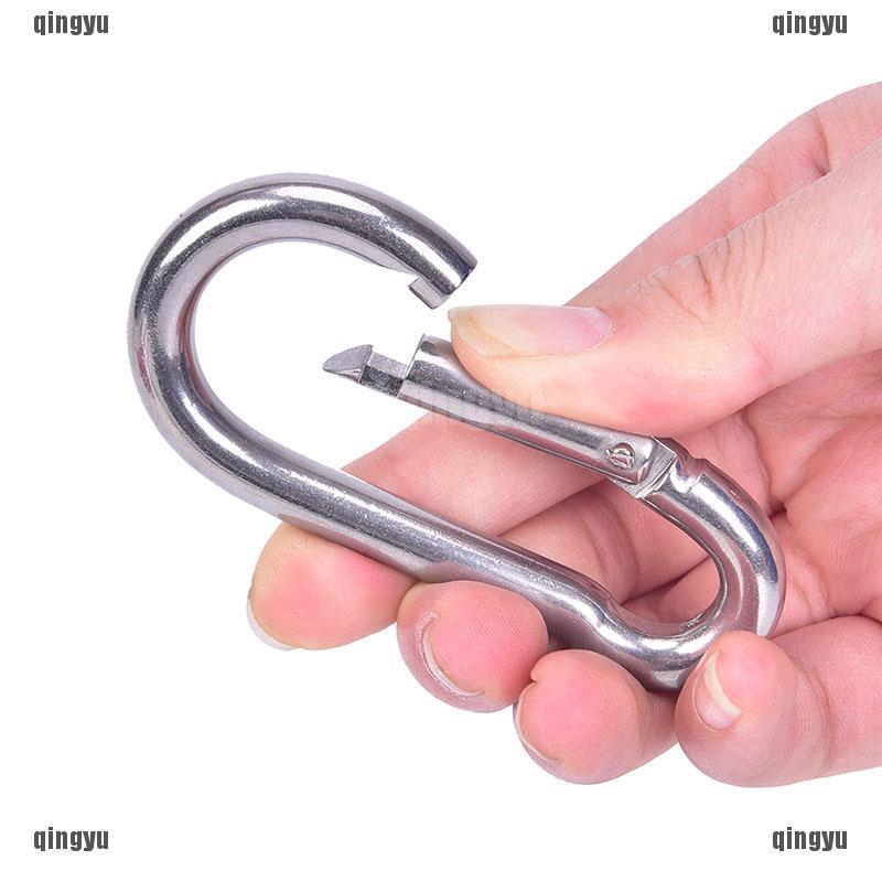 ❤ Tôi ♣ Móc Khóa Carabiner Bằng Thép Không Gỉ 304