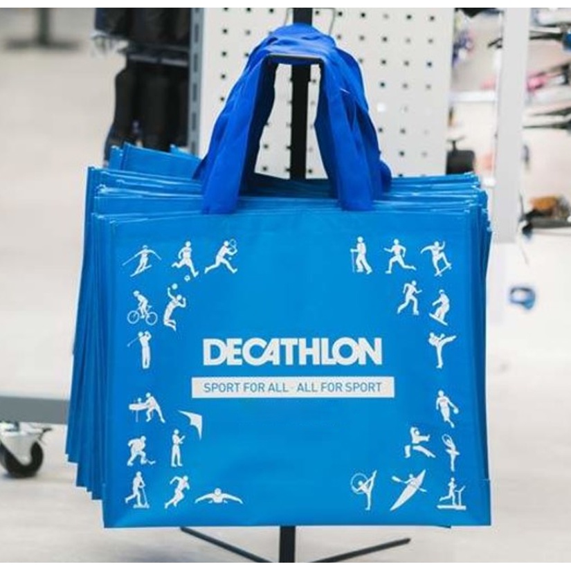 Túi mua sắm tái sử dụng DECATHLON, thân thiện môi trường, 21 x 16 cm