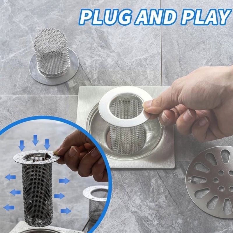 1 Rổ Lọc Rác Bằng Thép Không Gỉ 4 Kích Cỡ Chống Nghẹt Cống Cho Bồn Rửa Nhà Bếp