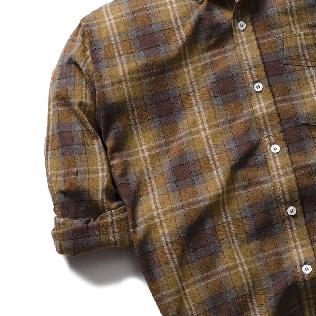 Áo sơ mi nam Double'D form Slim fit họa tiết kẻ caro SC2YELLOW | BigBuy360 - bigbuy360.vn