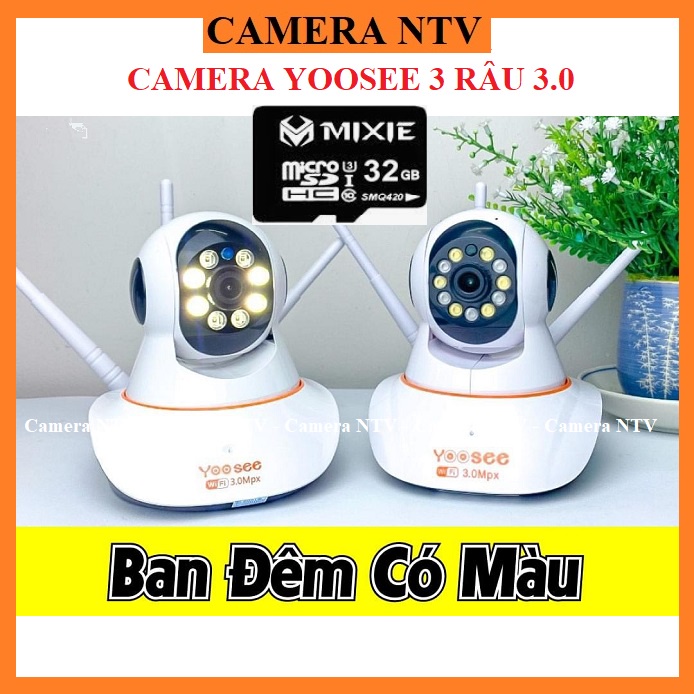 Camera Yoosee IP Wifi HD1080 - 2.0Mps - QUAY ĐÊM CÓ MÀU - không cổng mạng LAN