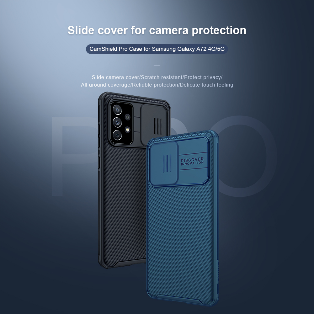 Ốp Điện Thoại Nillkin CamShield Pro Chất Liệu PC Cứng Có Nắp Trượt Bảo Vệ Camera Cho Samsung Galaxy A72 4G / A72 5G