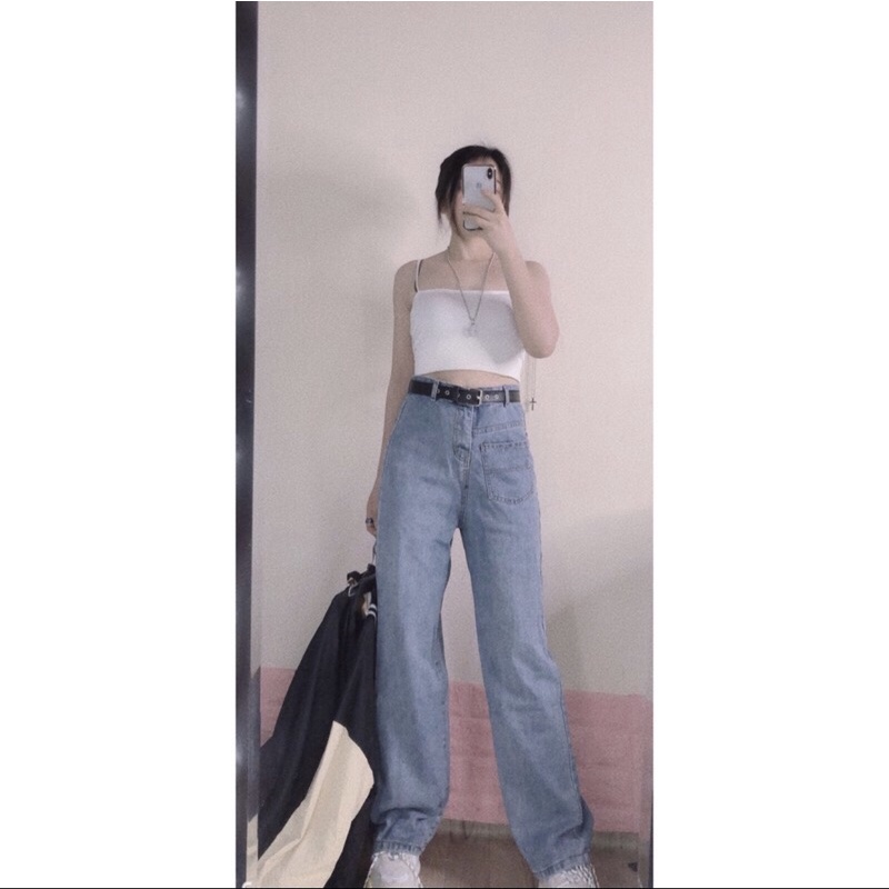 Áo 2 dây croptop , Áo 2 dây nữ sợi bún