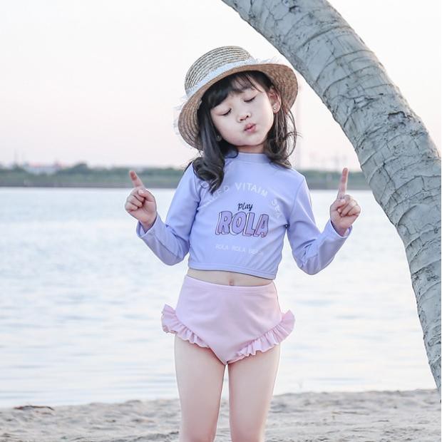 Bikini - Set đồ bơi bé gái dài tay ROLA siêu đẹp