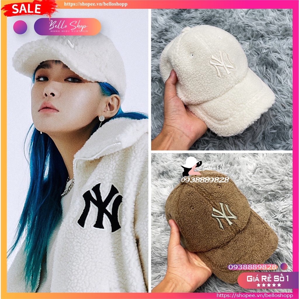 Mũ Lưỡi Trai NY Fleece Ball Cap Chất Liệu Vải Lông Cừu N55