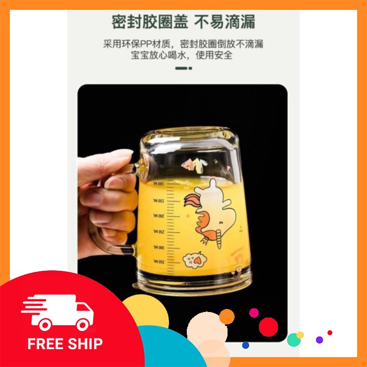 Bình hút, cốc tập hút chia vạch thủy tinh cao cấp kèm vòi hút GDTA