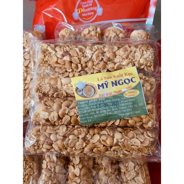 Combo 5 bịch kẹo đậu phộng giòn thơm cuộn ống