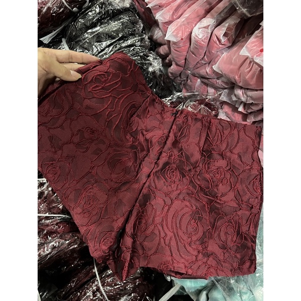 Sét dự tiệc gấm phồng xòe