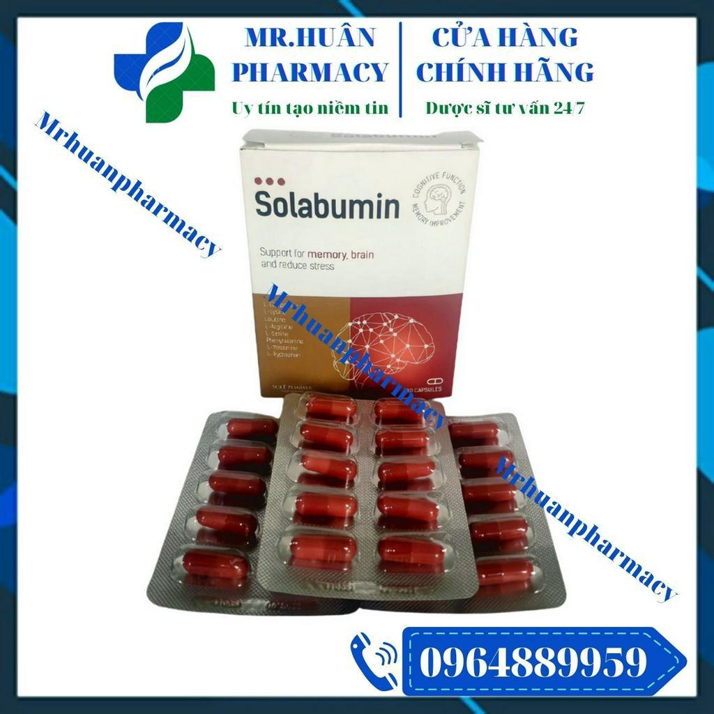 Solabumin (Hộp 30 viên) của Latvia - Hỗ trợ hoạt động của não bộ, tăng cường sức khỏe