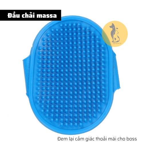 Bàn chải Massa silicon Dương Ninh tắm cho chó mèo