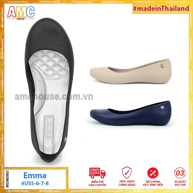 [Mã FAGREEN1505 giảm 10% tối đa 30k đơn từ 99k] Giày Thái Lan búp bê nữ bít mũi MONOBO - EMMA