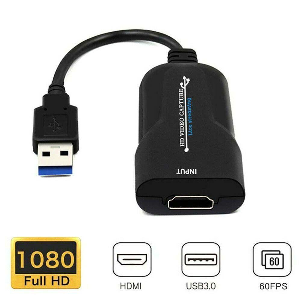Free drive Video Capture Card With Line Capture Card HDMI to USB 3.0 Game Record Video Grabber for PC Video Recording USB 3.0 HDMI-Compatible to USB HDMI Video Capture Card/Multicolor