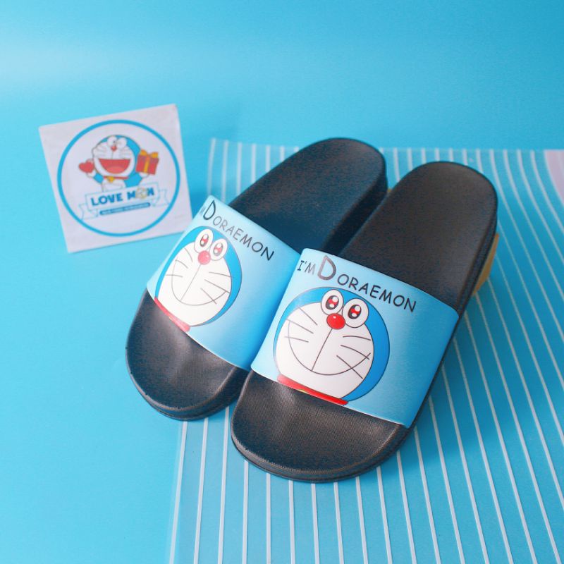 DÉP QUAI NGANG DORAEMON MÀU XANH DỄ THƯƠNG