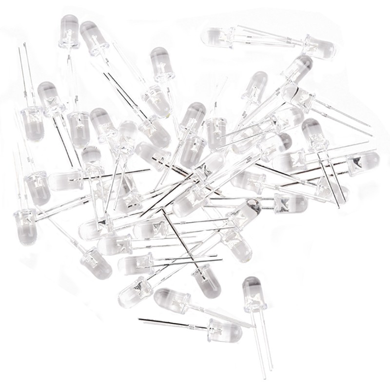 Gorgeous 50 Ultra Bright 5mm LEDs Emitting Diode White | BigBuy360 - bigbuy360.vn